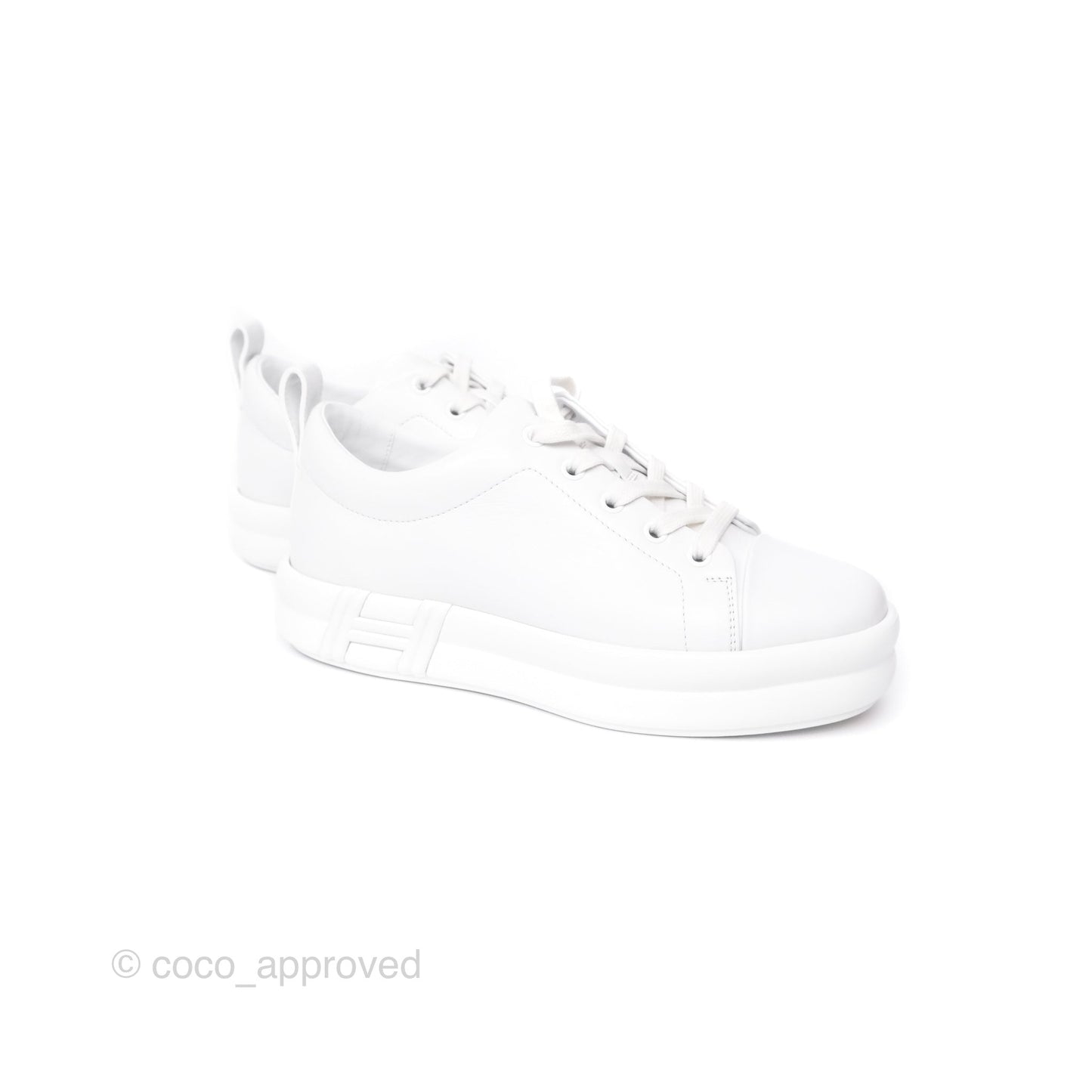 Hermès Happy Sneakers Blanc 01 Size 36.5