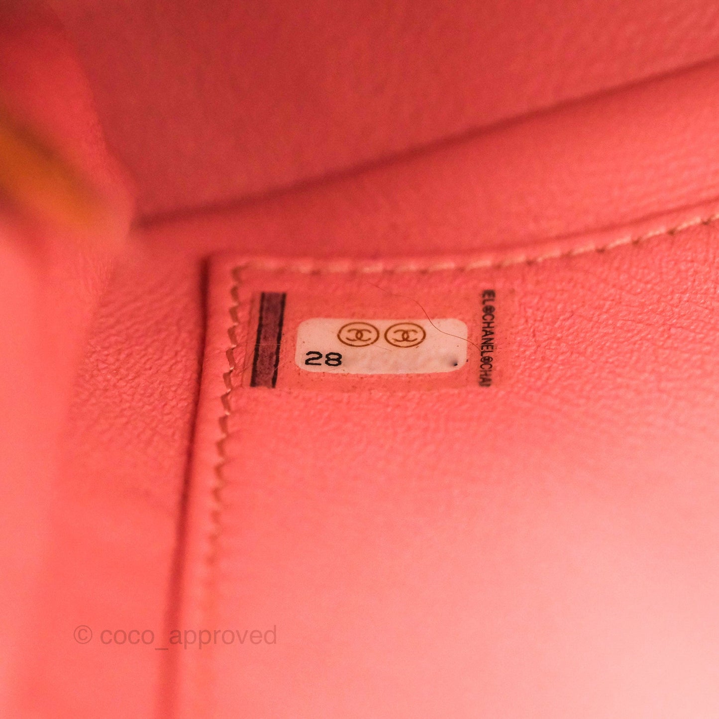 Chanel Quilted Small CC Filigree Flap Pink Tweed
