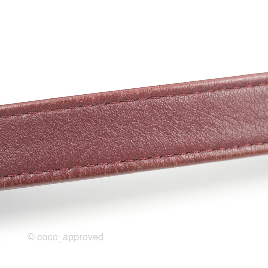 Chanel Small Boy Burgundy Velvet Ruthenium Hardware