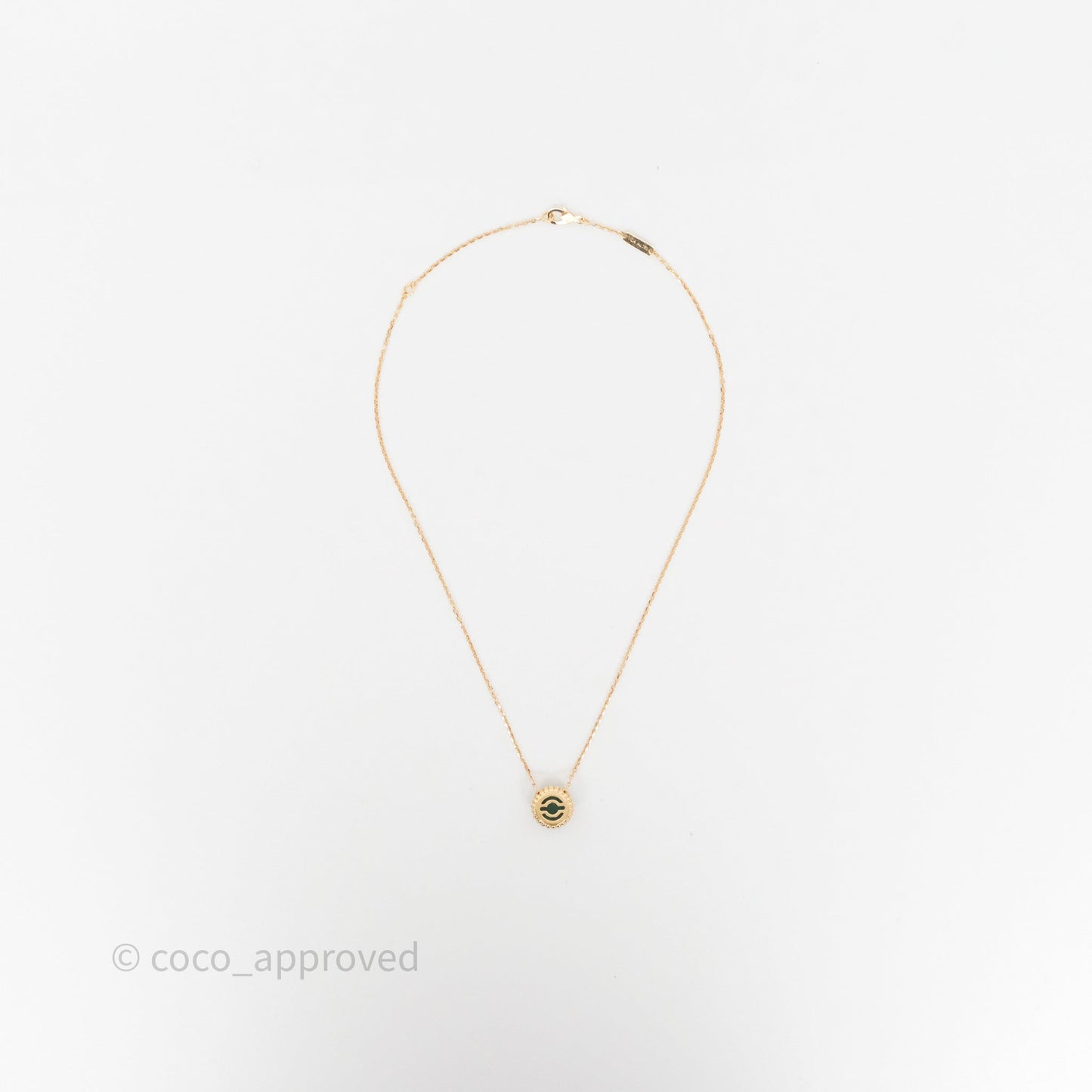 Van Cleef & Arpels Perlée Couleurs Pendant Malachite Yellow Gold