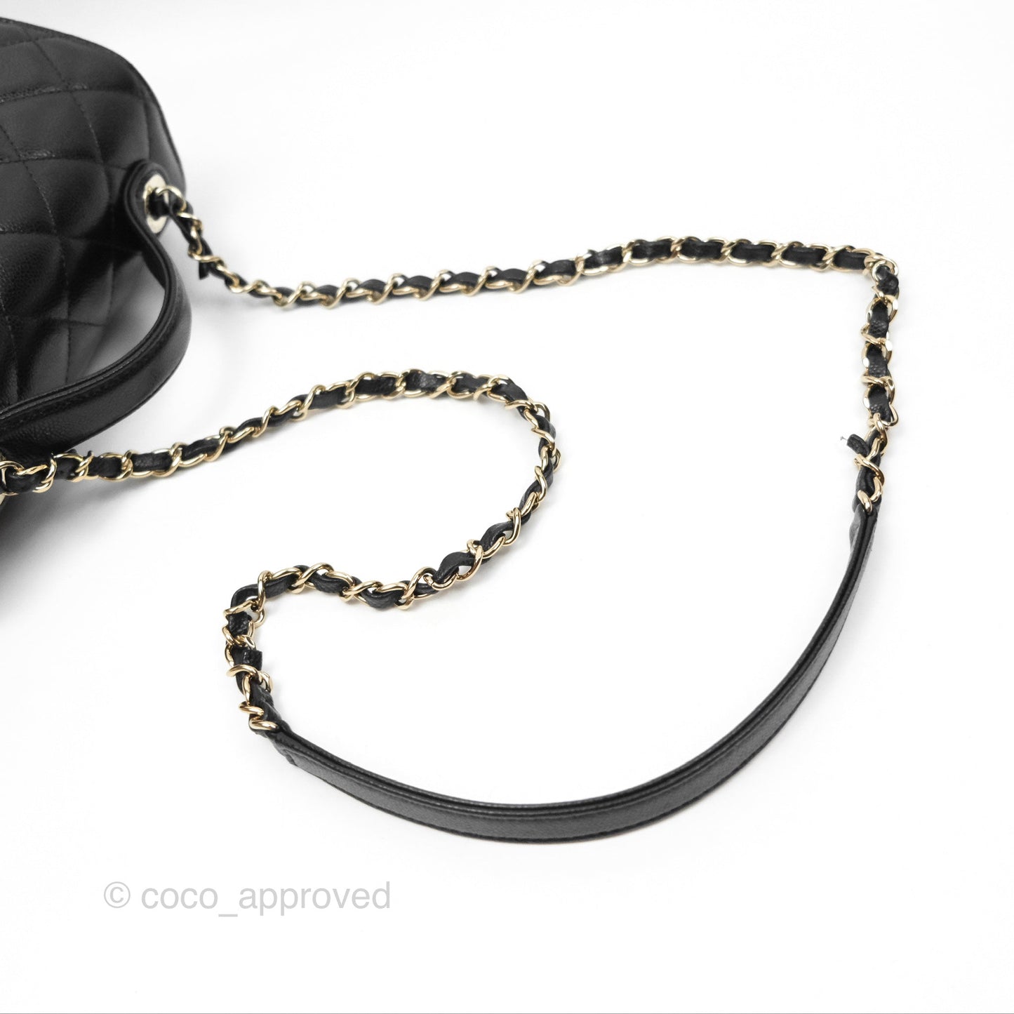 Chanel Quilted Medium Business Affinity Flap Black Caviar Light Gold Hardware