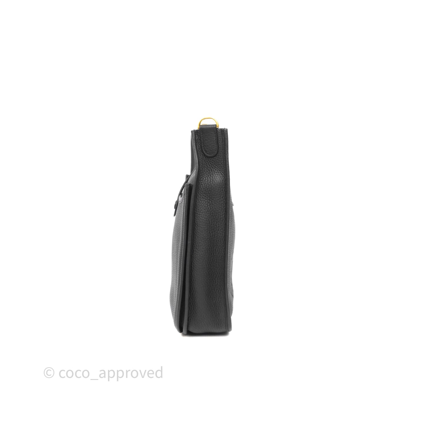 Hermes Evelyne III 29 Black Clemence Gold Hardware