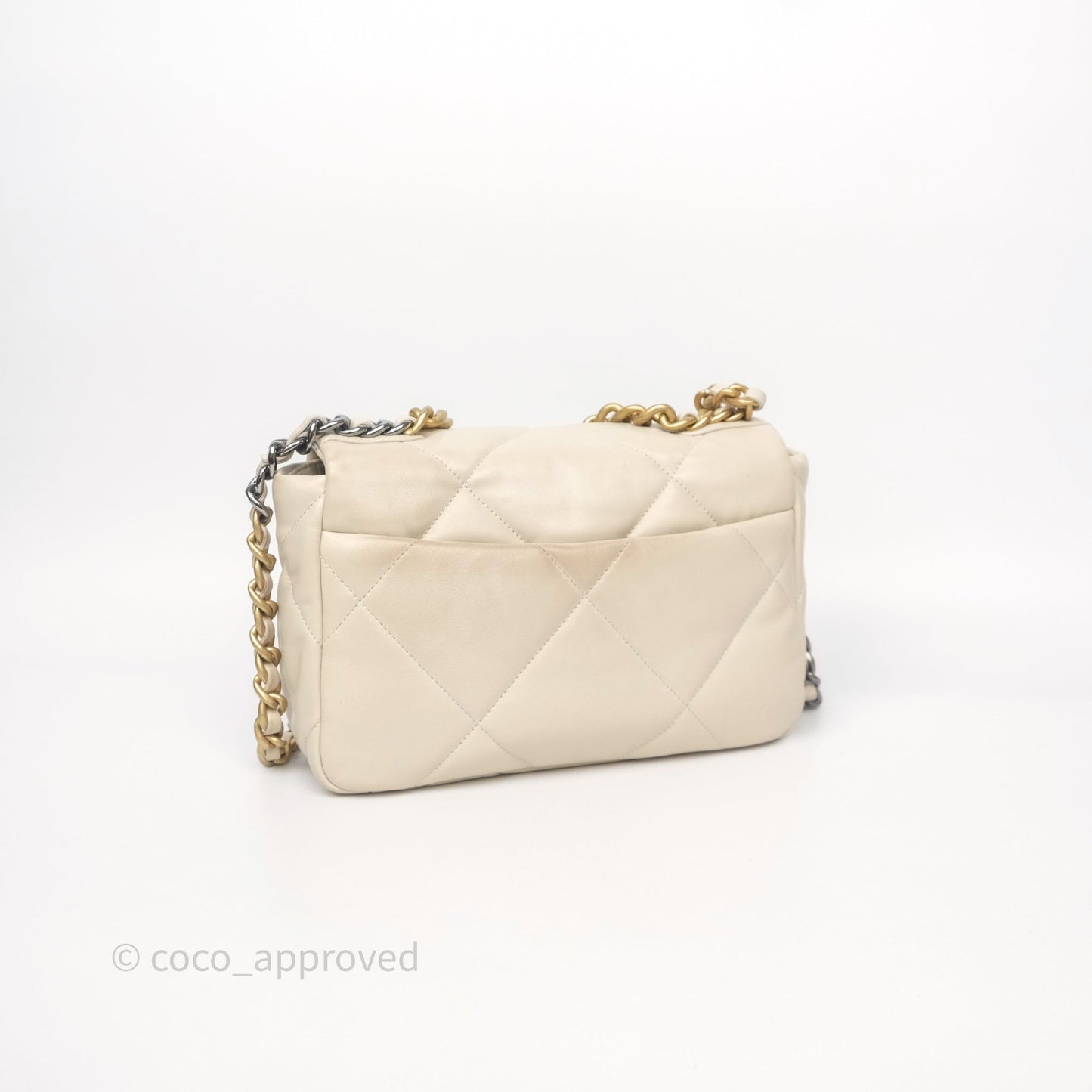 Chanel 19 Small Ivory Mixed Hardware