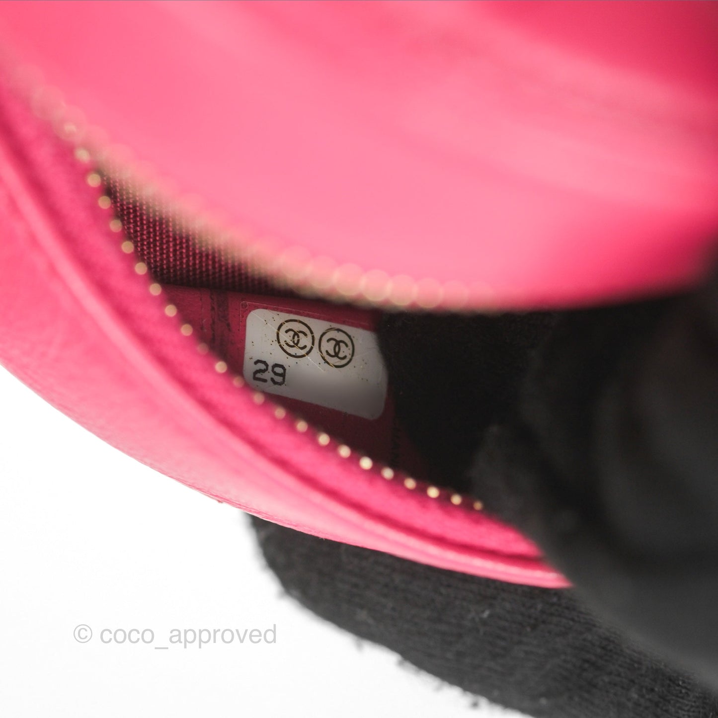 Chanel 19 Round Clutch With Chain Dark Pink Mixed Hardware