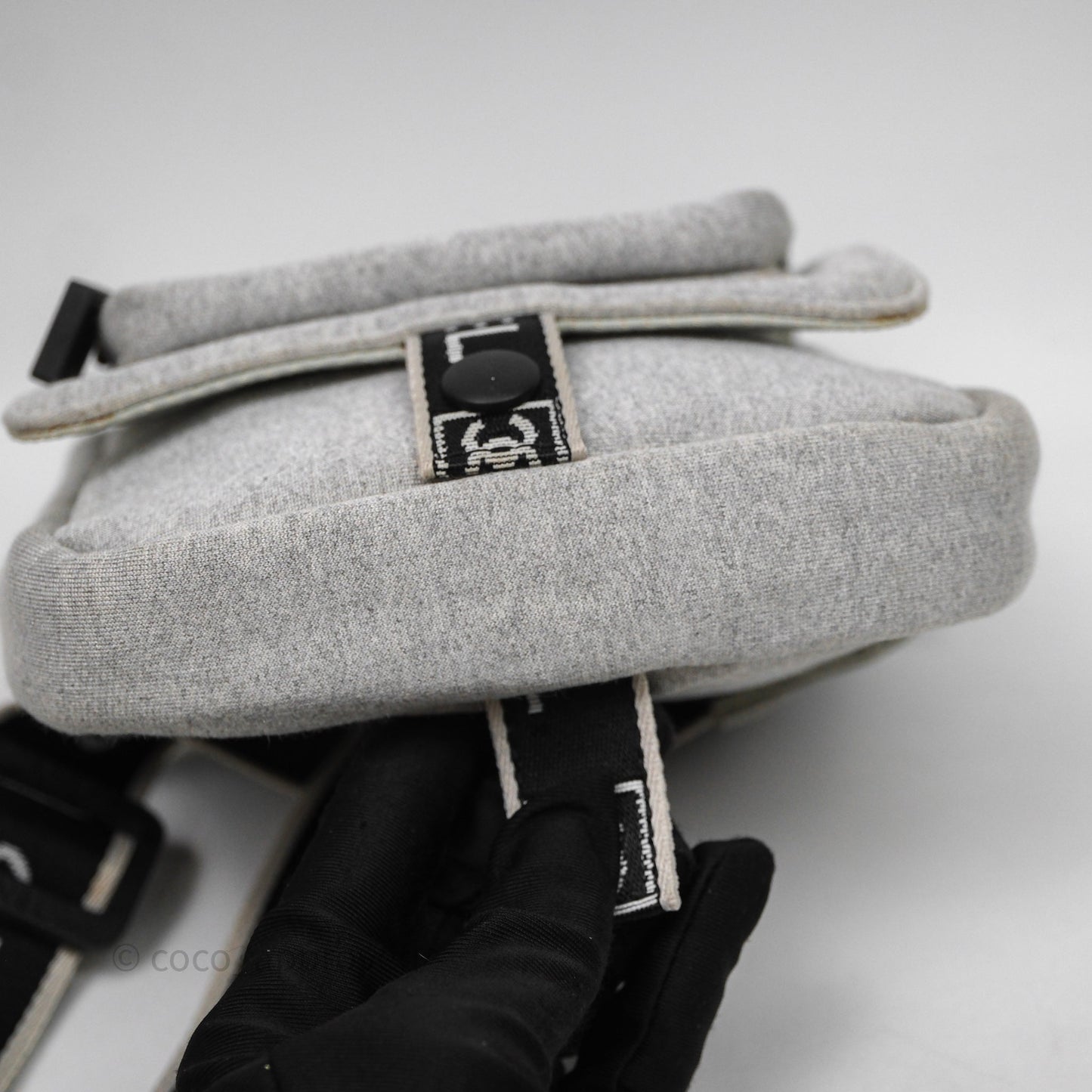 Chanel CC Logo Sport Waist Bag Grey