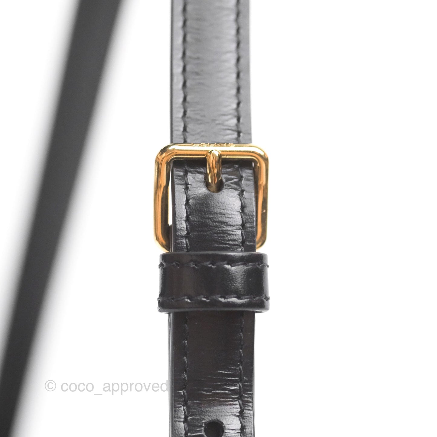 Celine Triomphe Shoulder Bag Black Calfskin