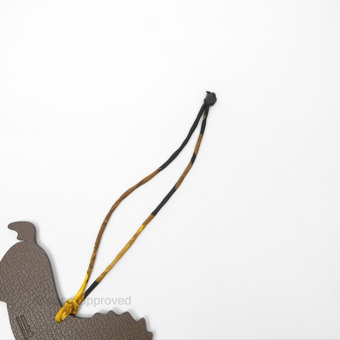 Hermès Petit H Horse Charm with Silk Twill Cord