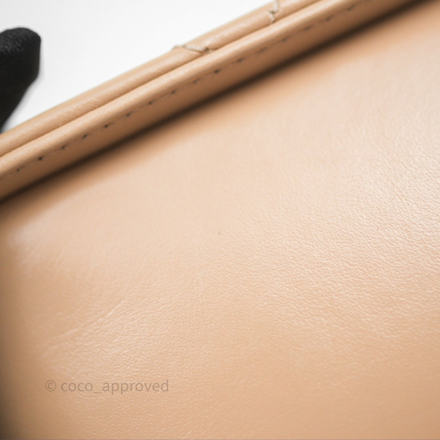 Chanel Quilted Mini Perfect Fit Adjustable Beige Calfskin Gold Hardware