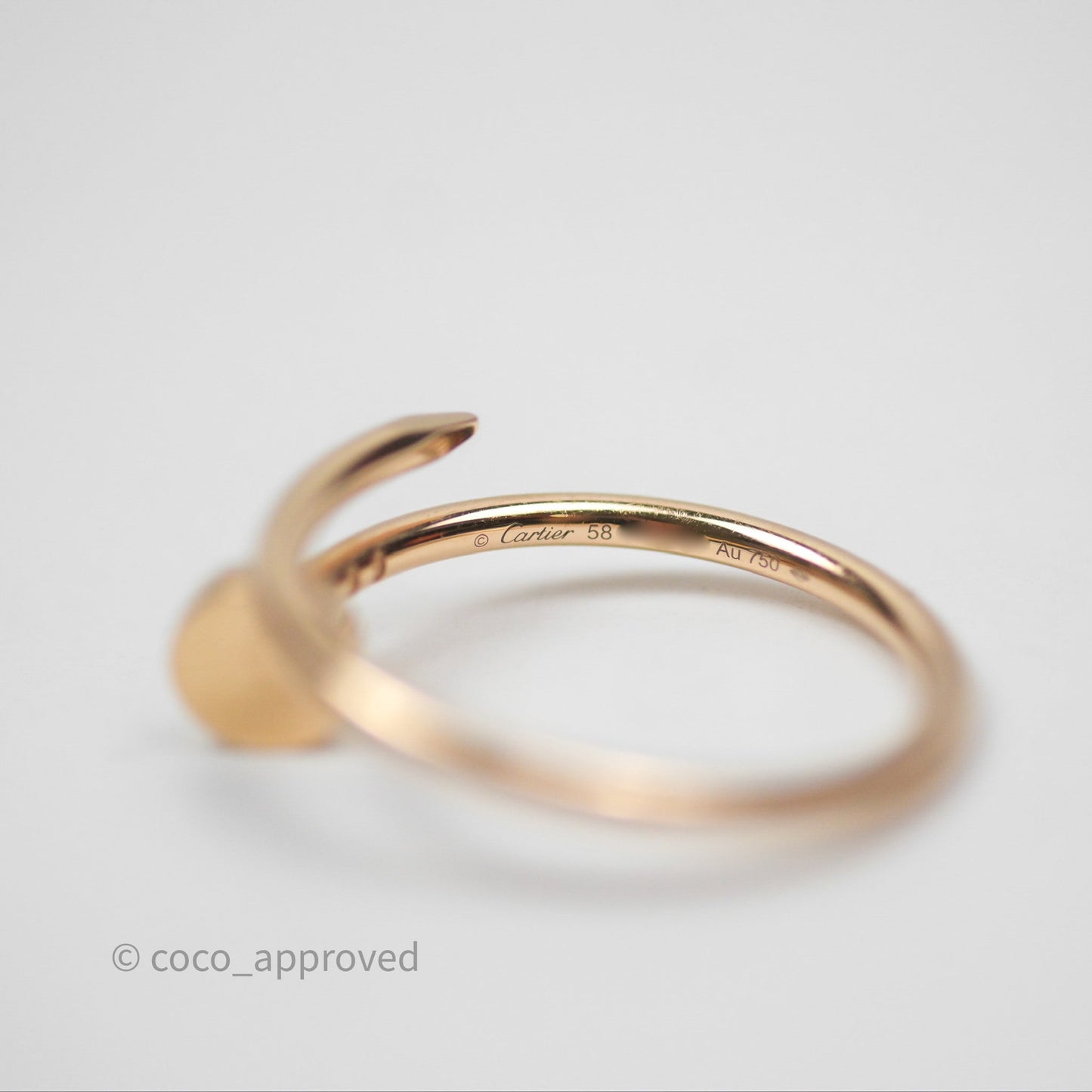 Cartier Juste Un Clou Ring Rose Gold Size 58
