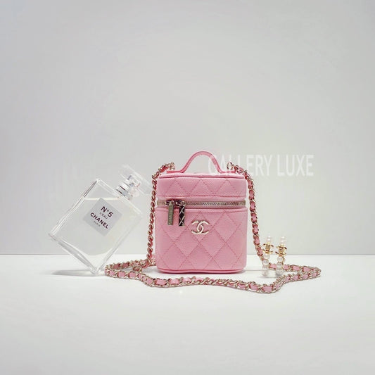 No.3376-Chanel Petite Curved Vanity Case With Chain  (Brand New / 全新貨品)