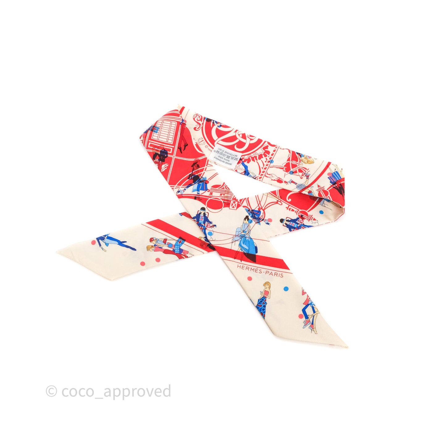 Hermès Ex-Libris Les Parisiennes Silk Twilly