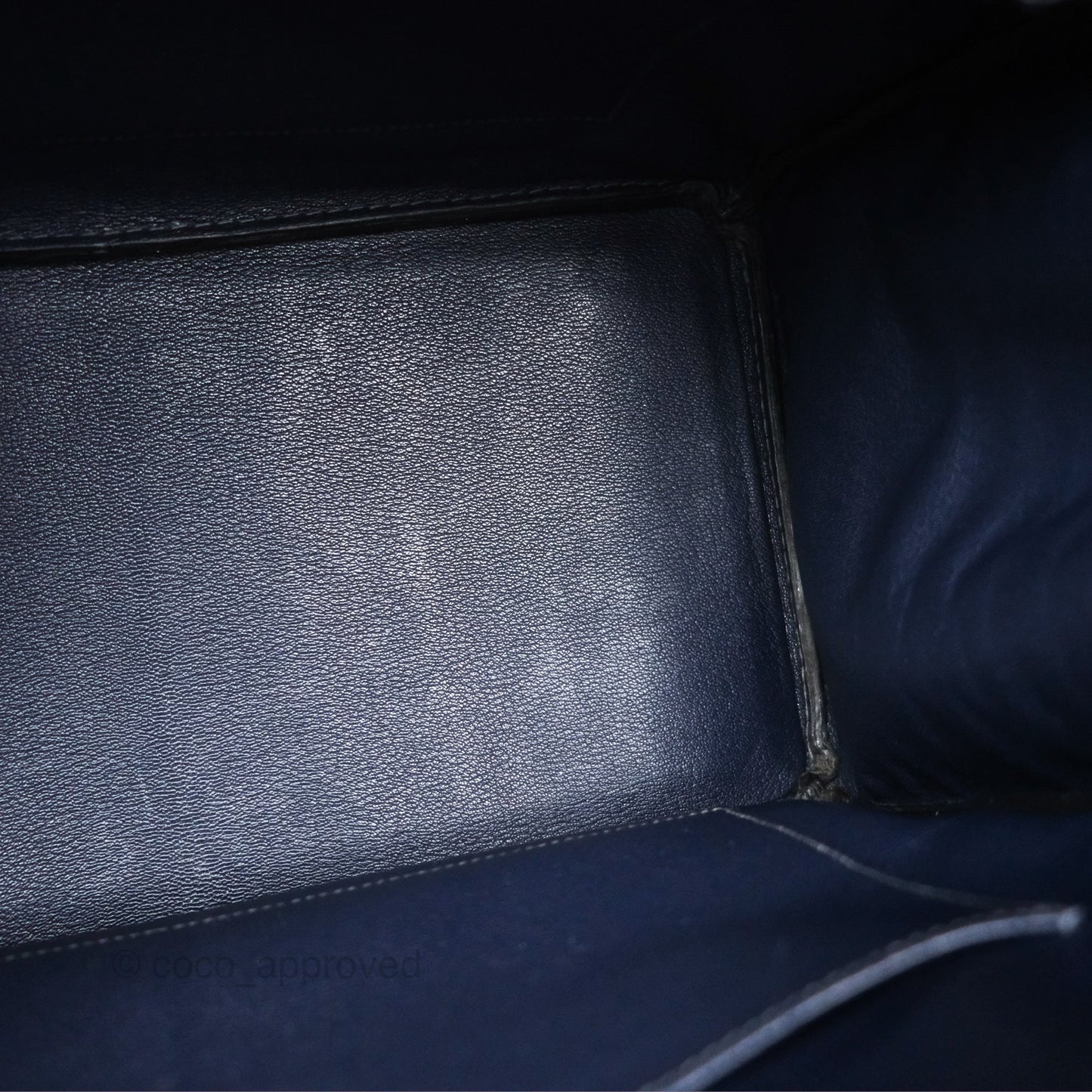 Hermès Birkin 35 Porosus Marine 78 Palladium Hardware