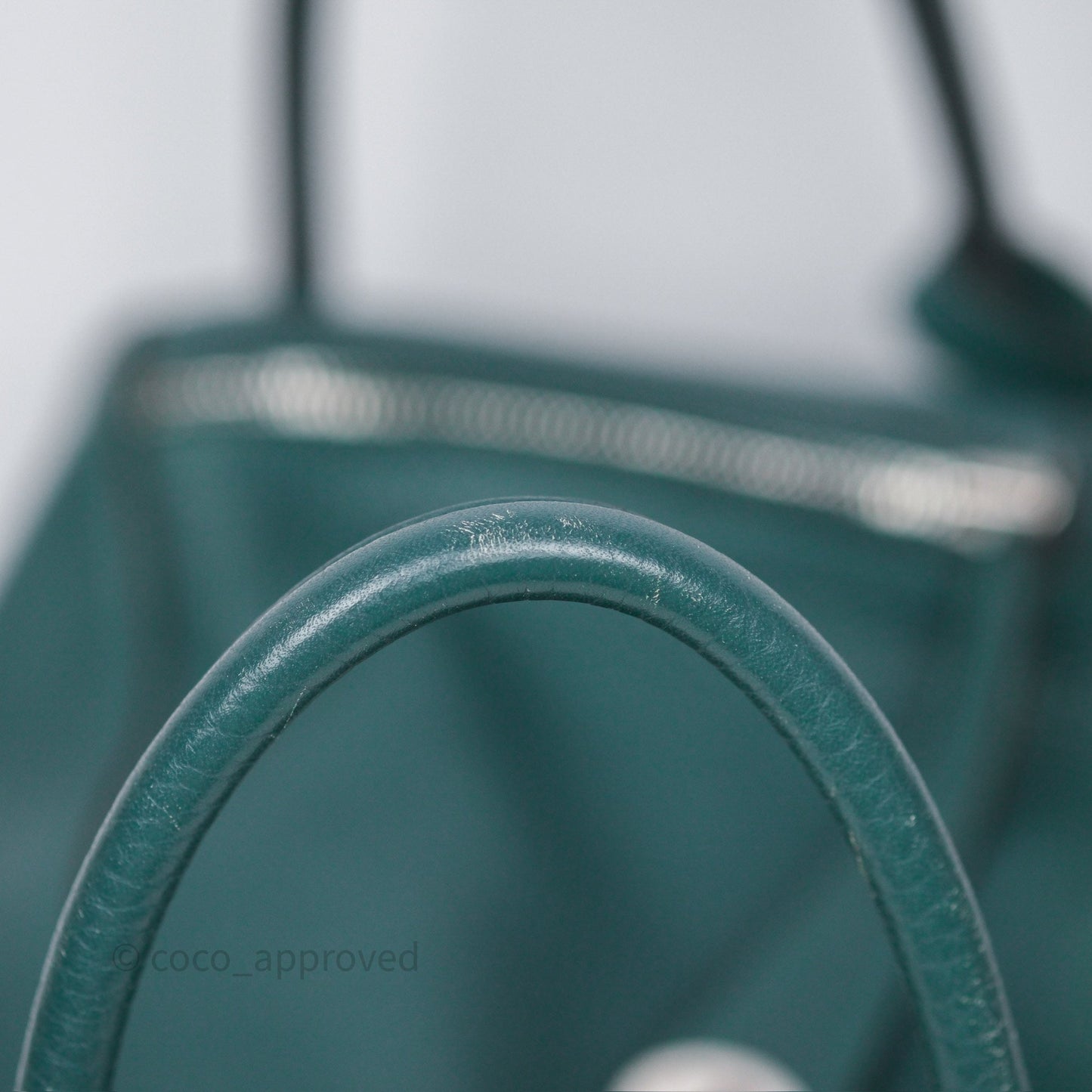Hermès Lindy 30 Malachite Z6 Clemence Palladium Hardware