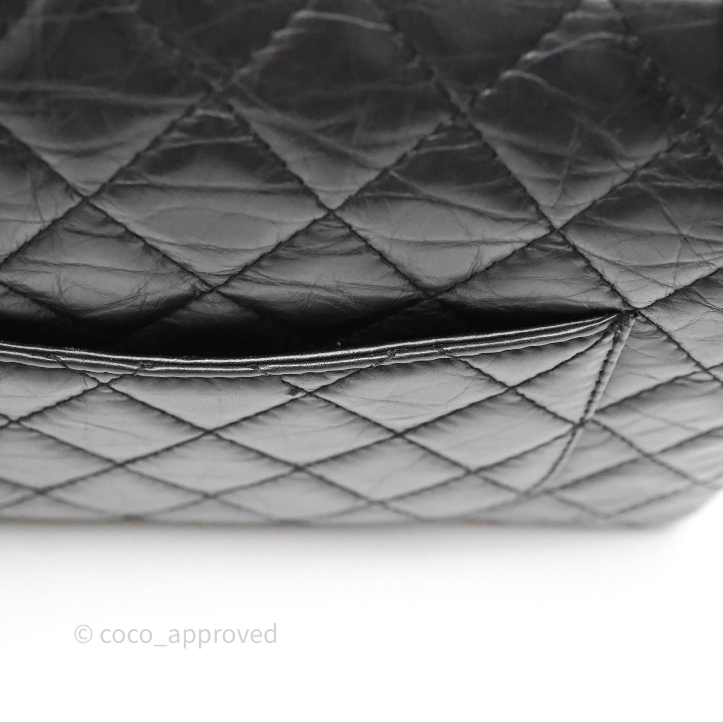 Chanel Reissue Quilted Aged Calfskin Black Ruthenium Hardware 226