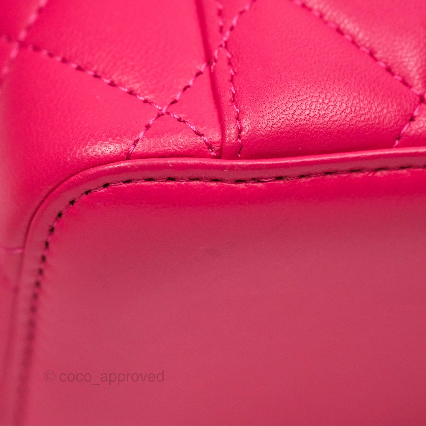 Chanel Trendy CC Vanity With Chain Dark Pink Lambskin Gold Hardware
