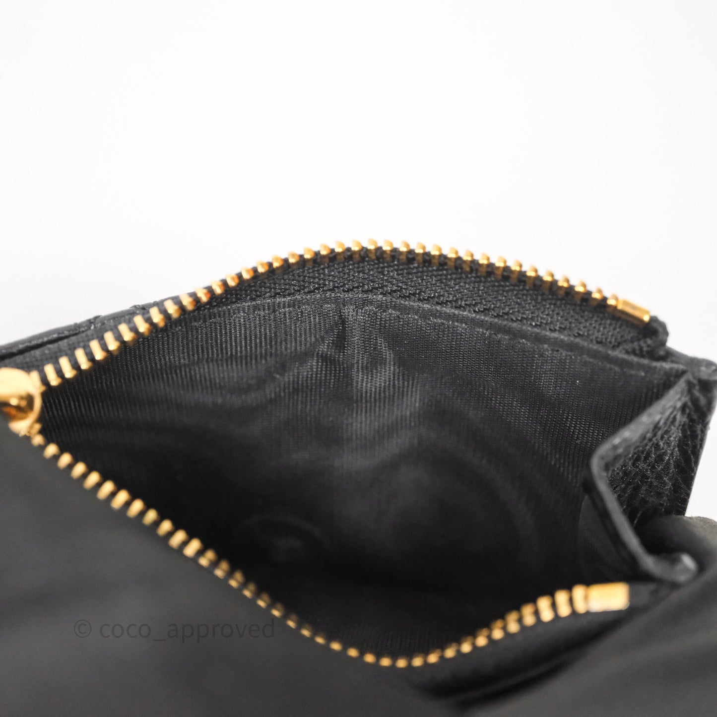 Dior Caro Glycine Wallet Black Supple Cannage Calfskin Gold Hardware
