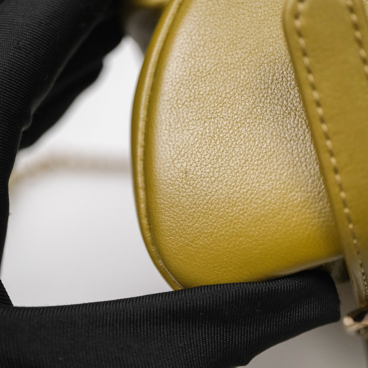 Chanel Mini Duma Backpack Olive Green Calfskin Gold Hardware