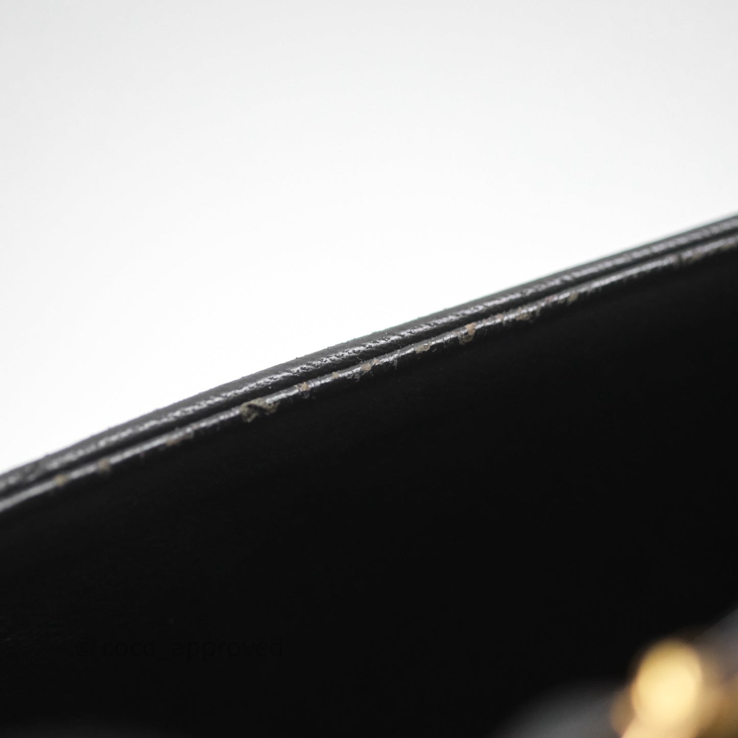 Chanel Vintage Chevron Envelope Flap Bag Black Lambskin 24K Gold Hardware
