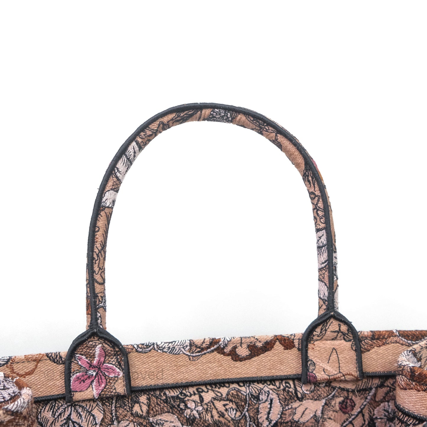 Christian Dior Medium Jardin Magique Book Tote Embroidered Power Pink Canvas
