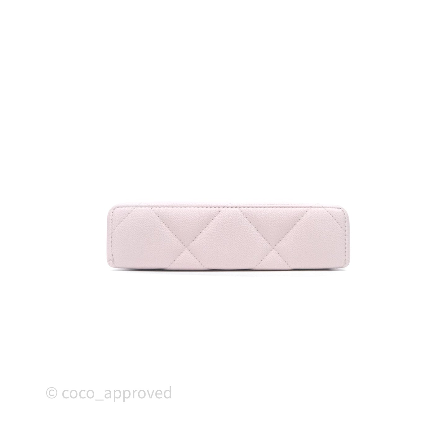 Chanel Top Handle Long Vanity with Chain Light Lilac Pink Caviar Gold Hardware