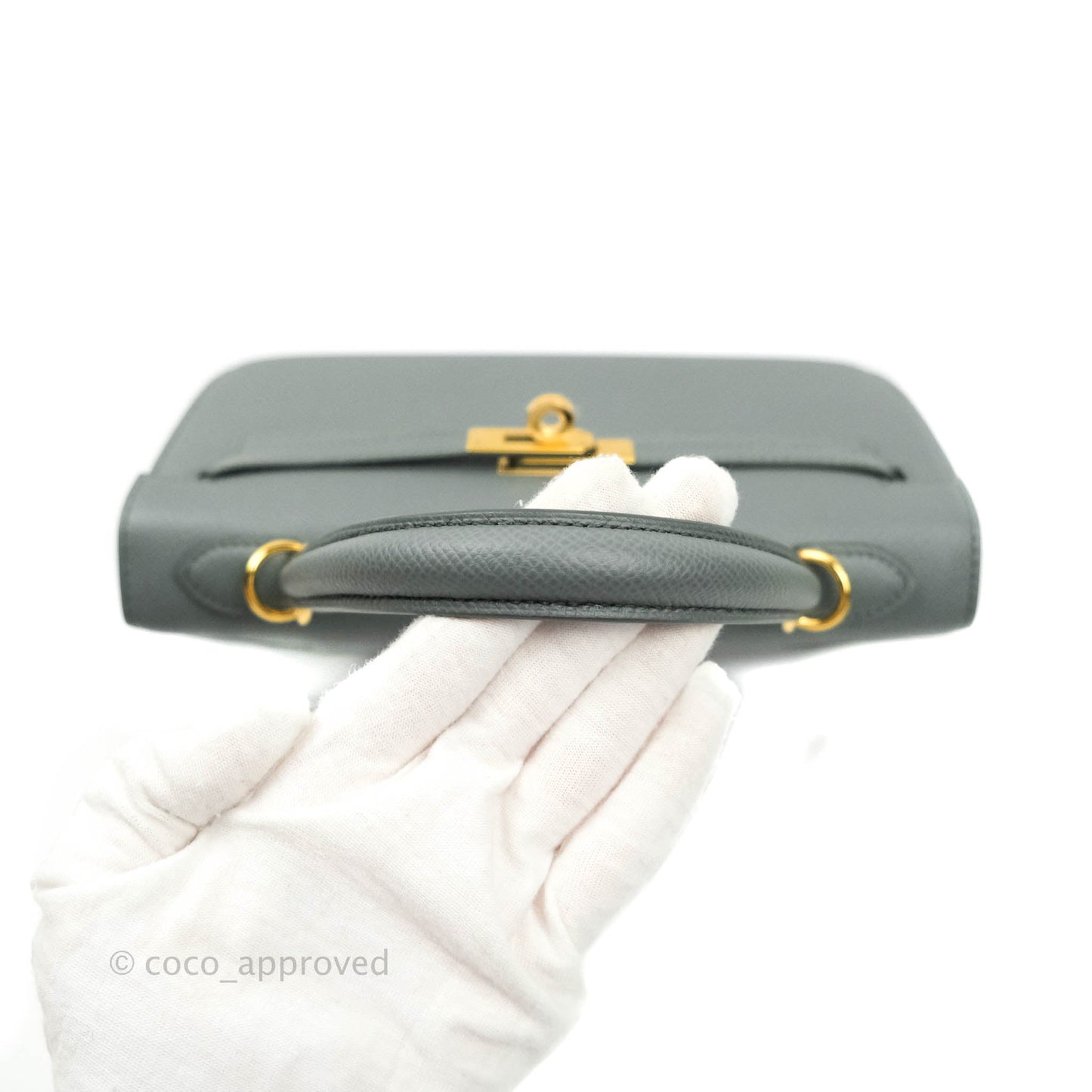 Hermès Kelly 25 Vert Amande Epsom Sellier Gold Hardware