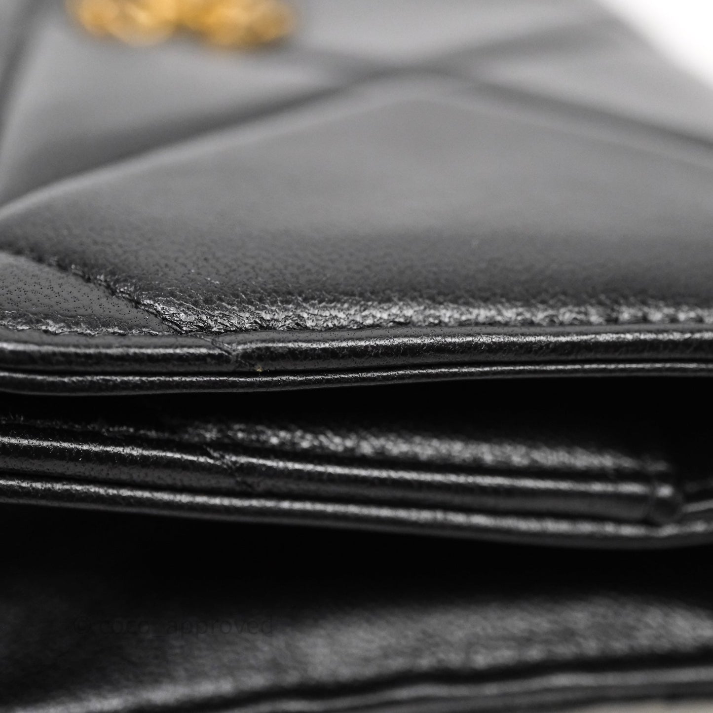 Chanel 19 Wallet on Chain WOC Black Mixed Hardware