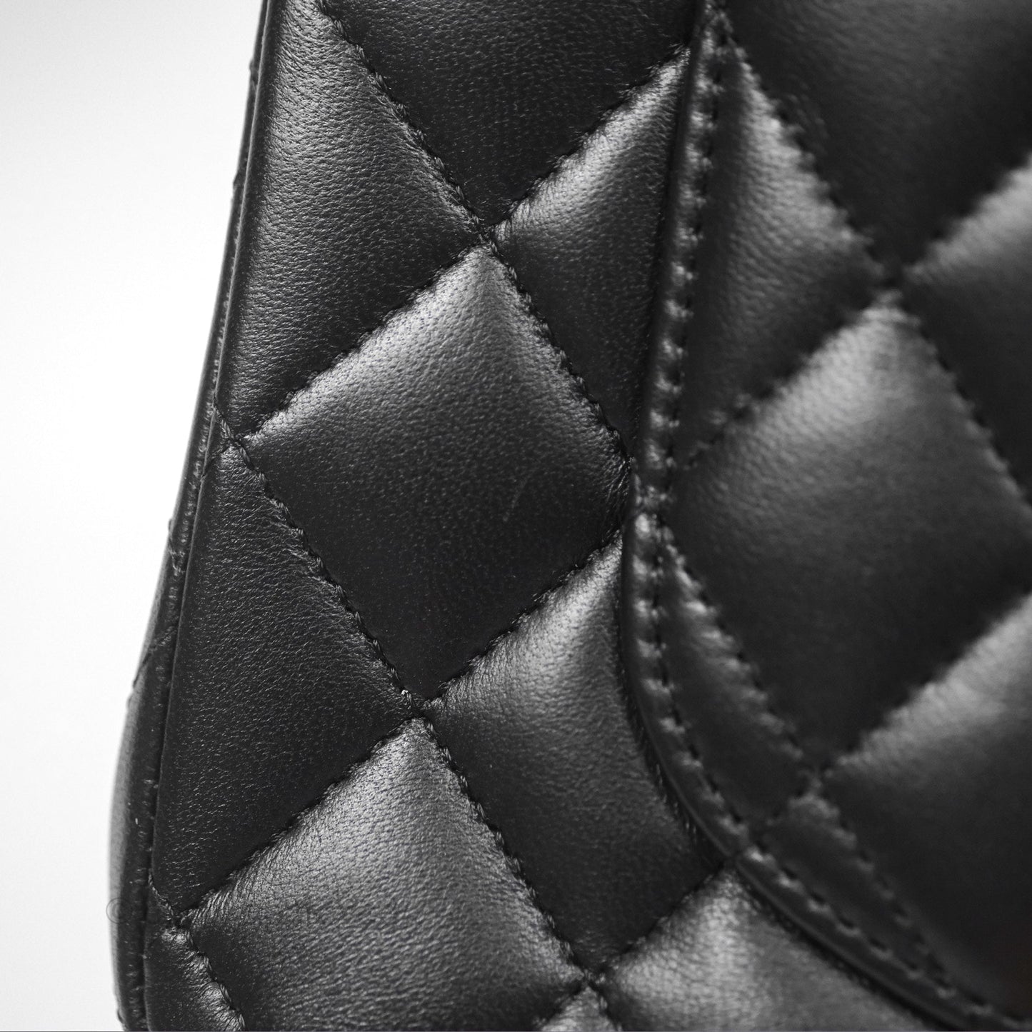 Chanel Small Classic Flap Quilted Black Lambskin Gold Hardware