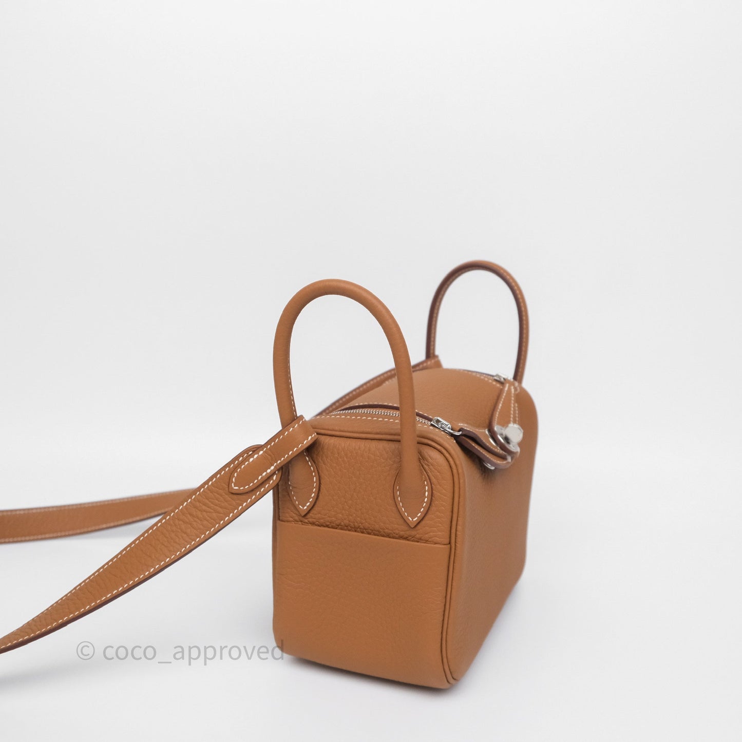 Hermès Mini Lindy II 20 Gold 37 Clemence Gold Hardware