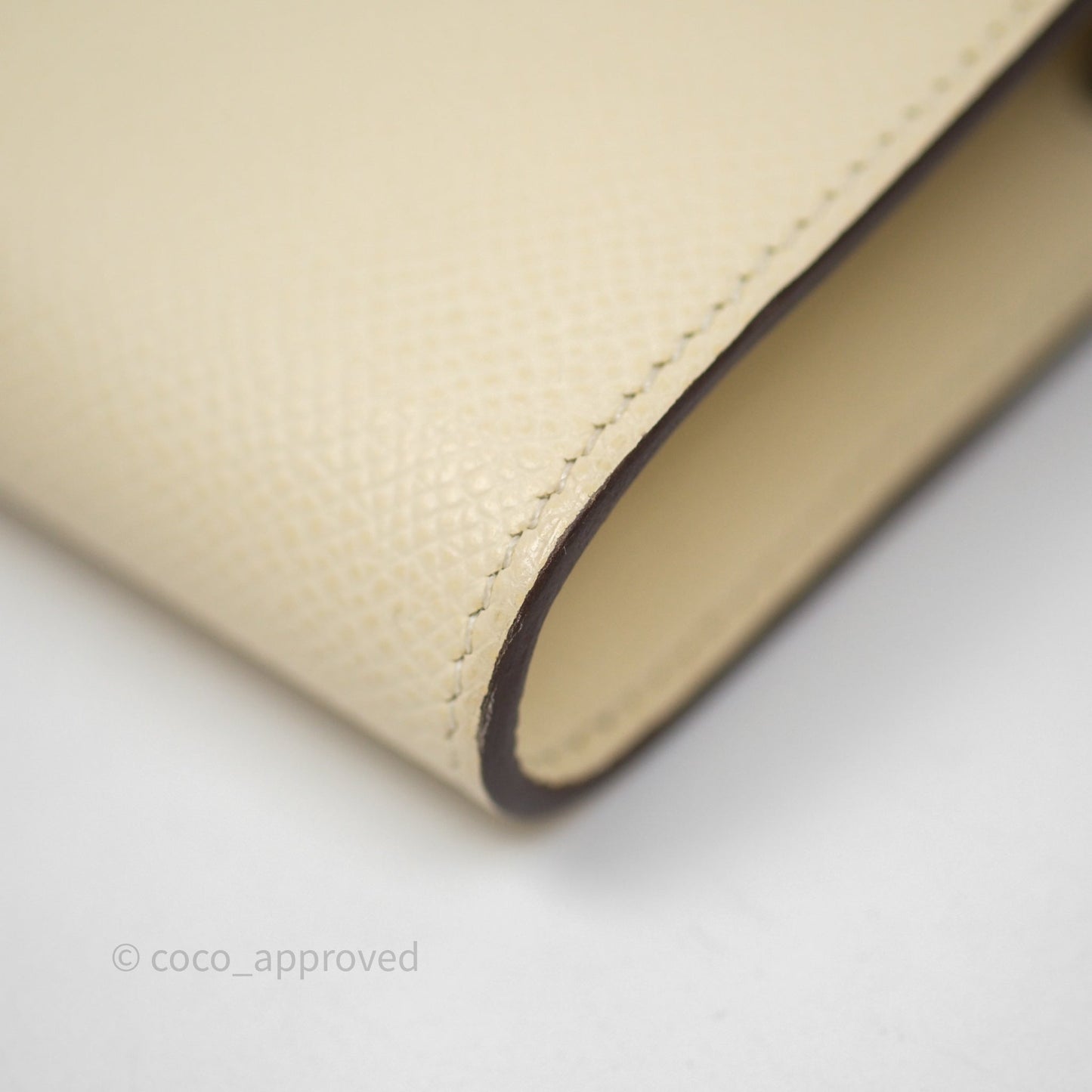 Hermès Kelly To Go Wallet Nata I2/ Sesame 2S Epsom Palladium Hardware