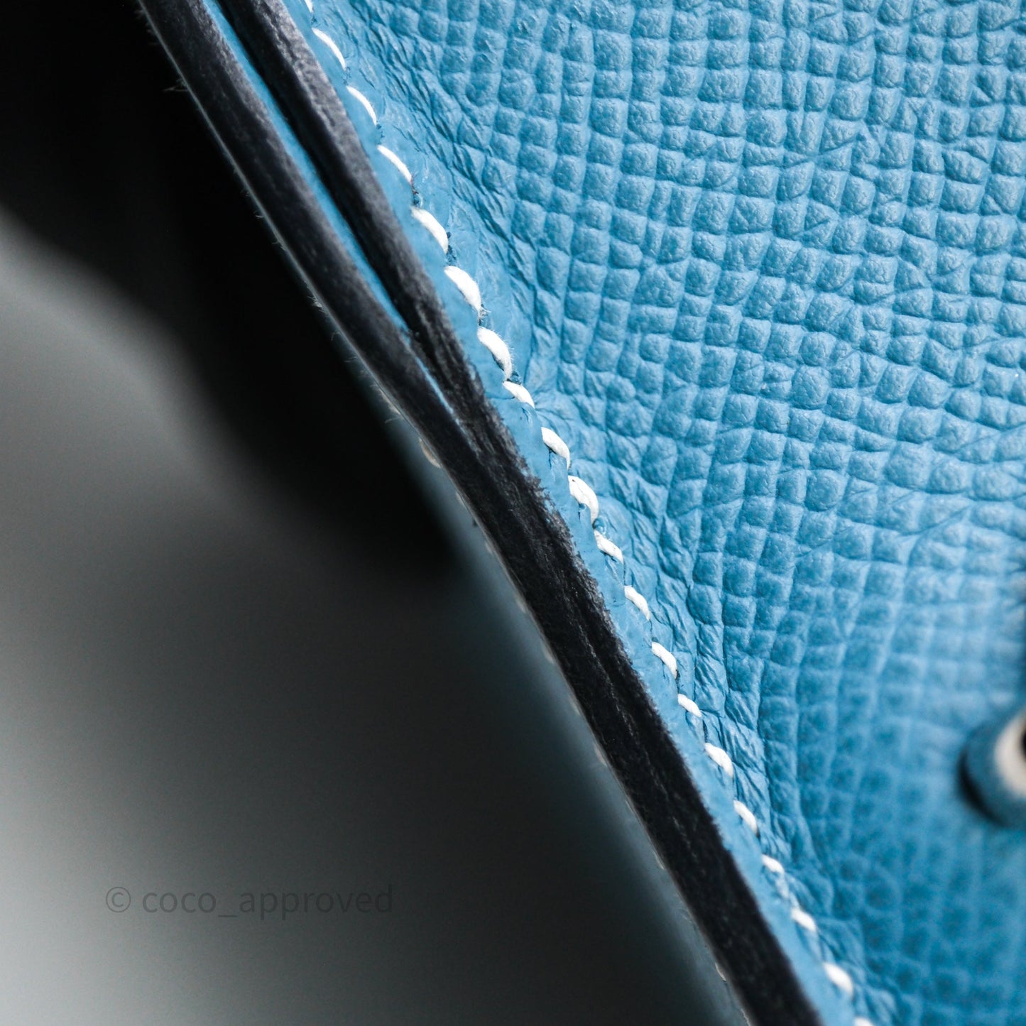Hermès Della Cavalleria Mini II Bag 18 New Bleu Jean 75 Epsom Palladium Hardware
