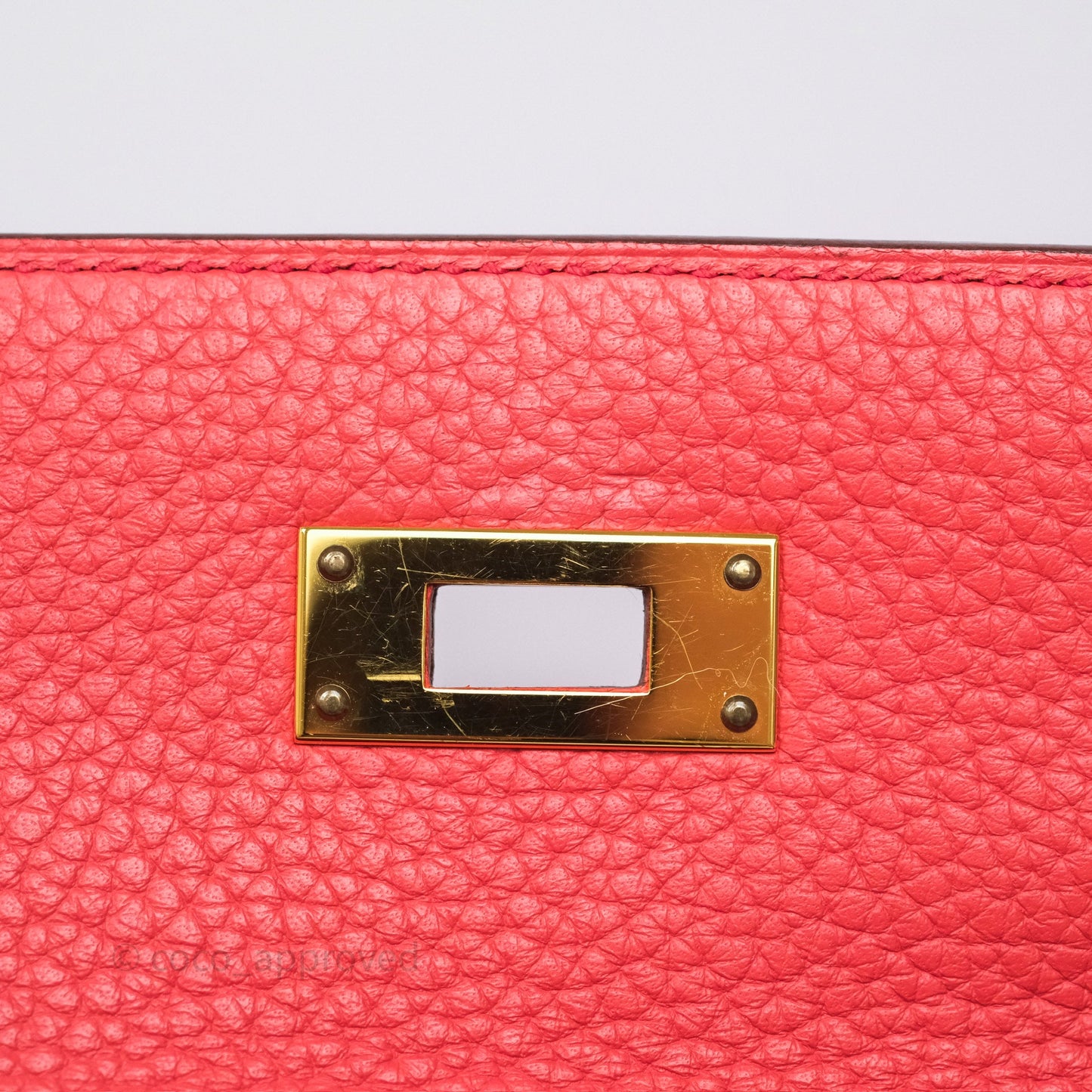 Hermès Kelly 28 Rose Jaipur Retourne Togo Gold Hardware