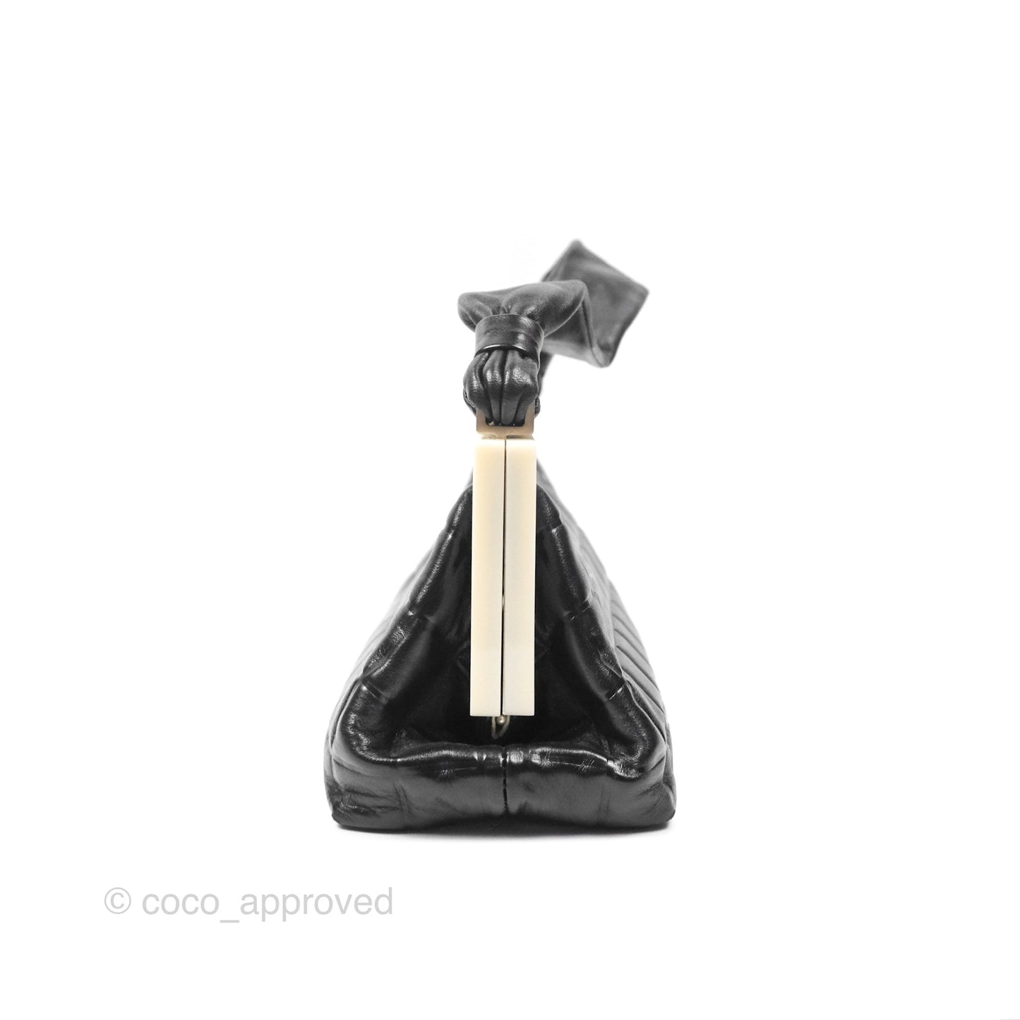 Chanel Choco Bar Shoulder Bag Black Lambskin