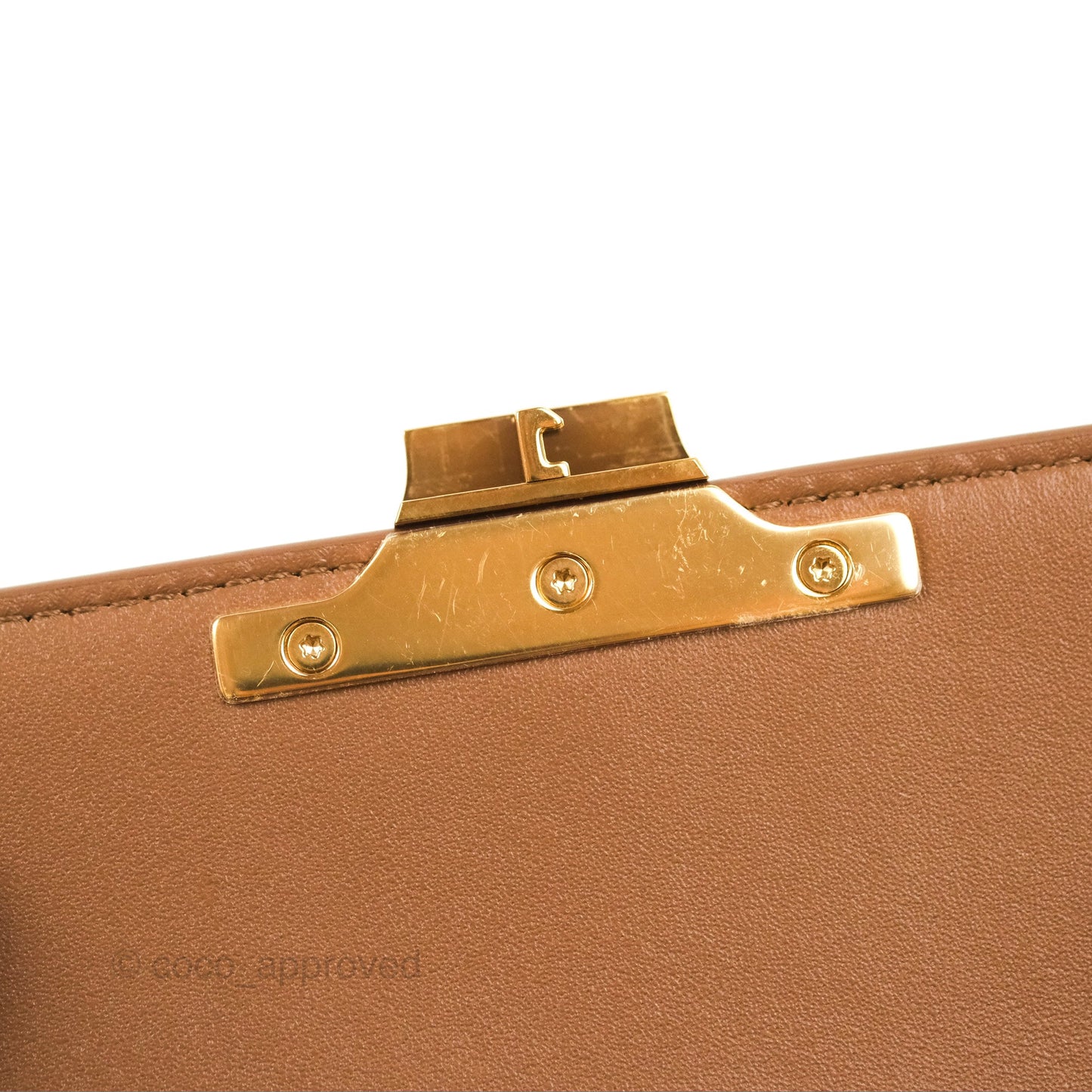 Celine Teen Triomphe Bag Shiny Calfskin Bronze