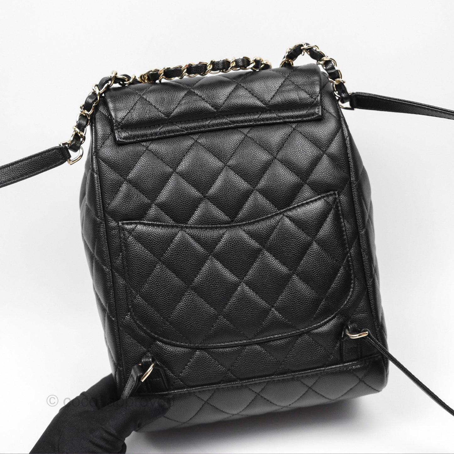 Chanel Mini Urban Spirit Backpack Black Caviar Gold Hardware 23S