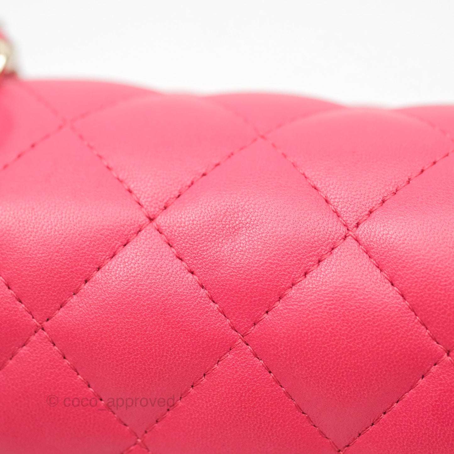 Chanel Quilted Mini Rectangular Flap Berry Red Lambskin Gold Hardware