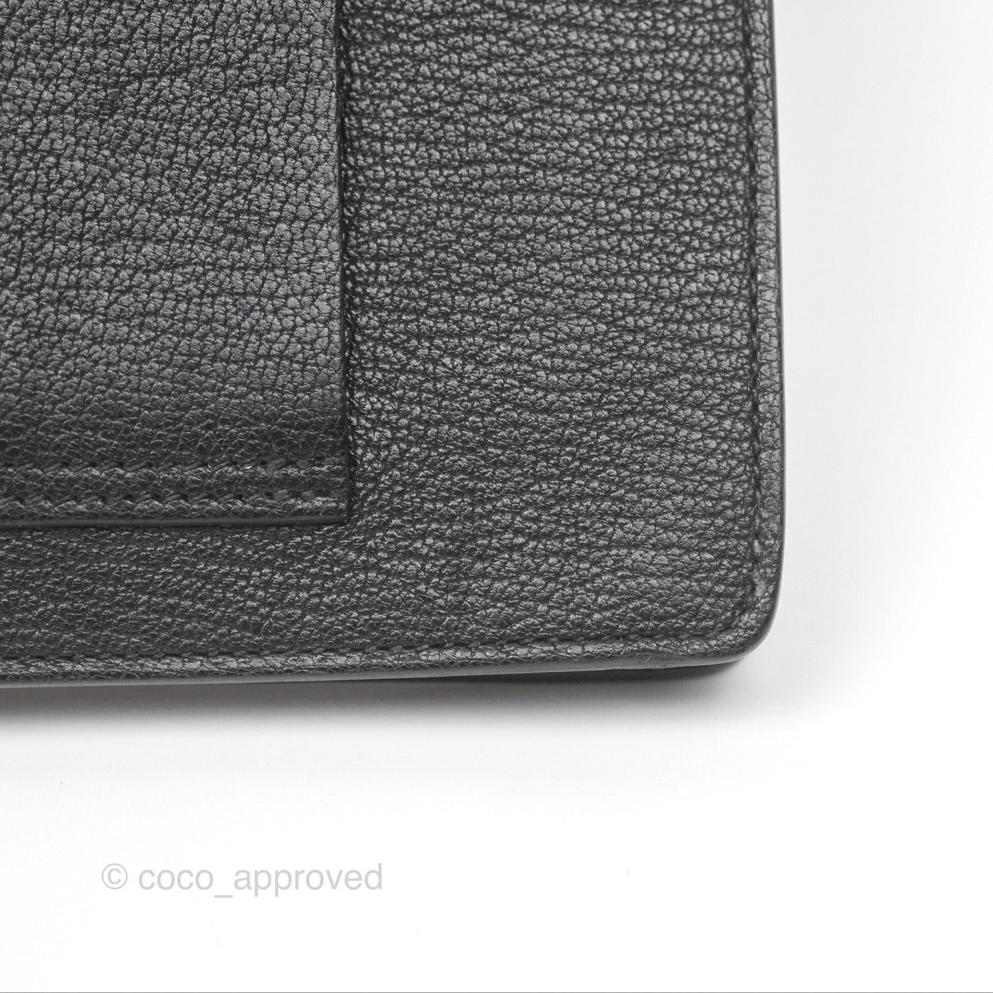 Hermès Roulis Slim Wallet Black Noir 89 Chevre Mysore Gold Hardware