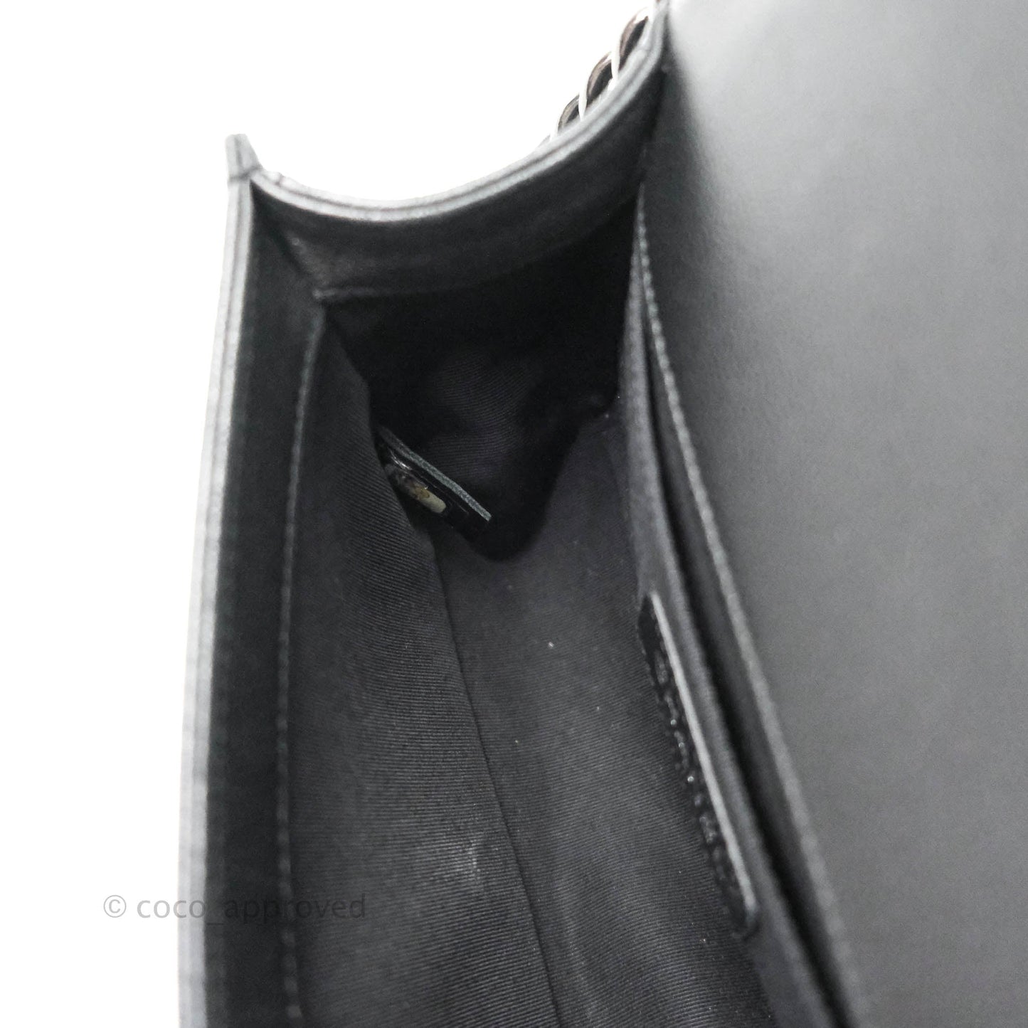 Chanel Quilted So Black Small Boy Caviar