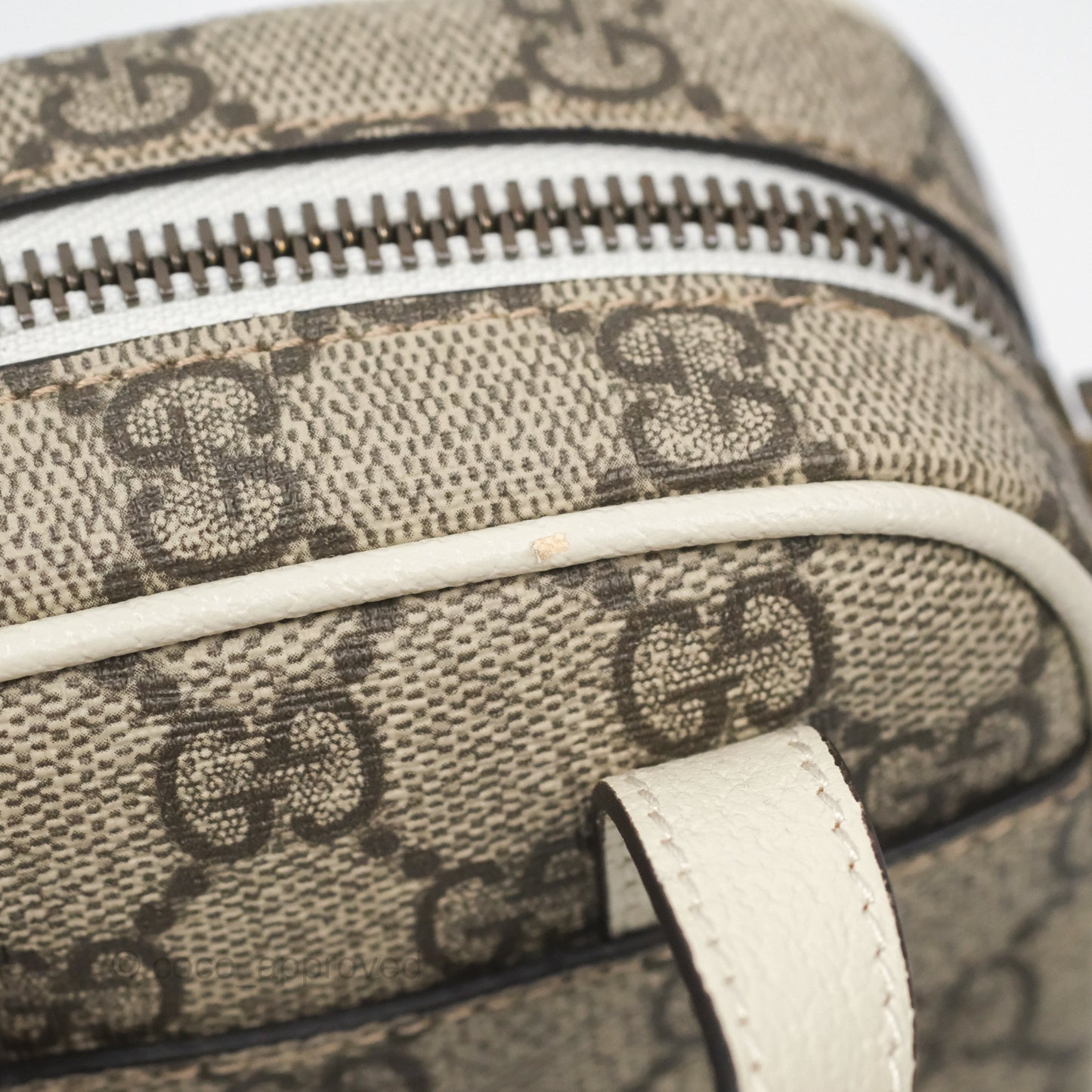 Gucci Ophidia GG Supreme Mini Crossbody Bag White