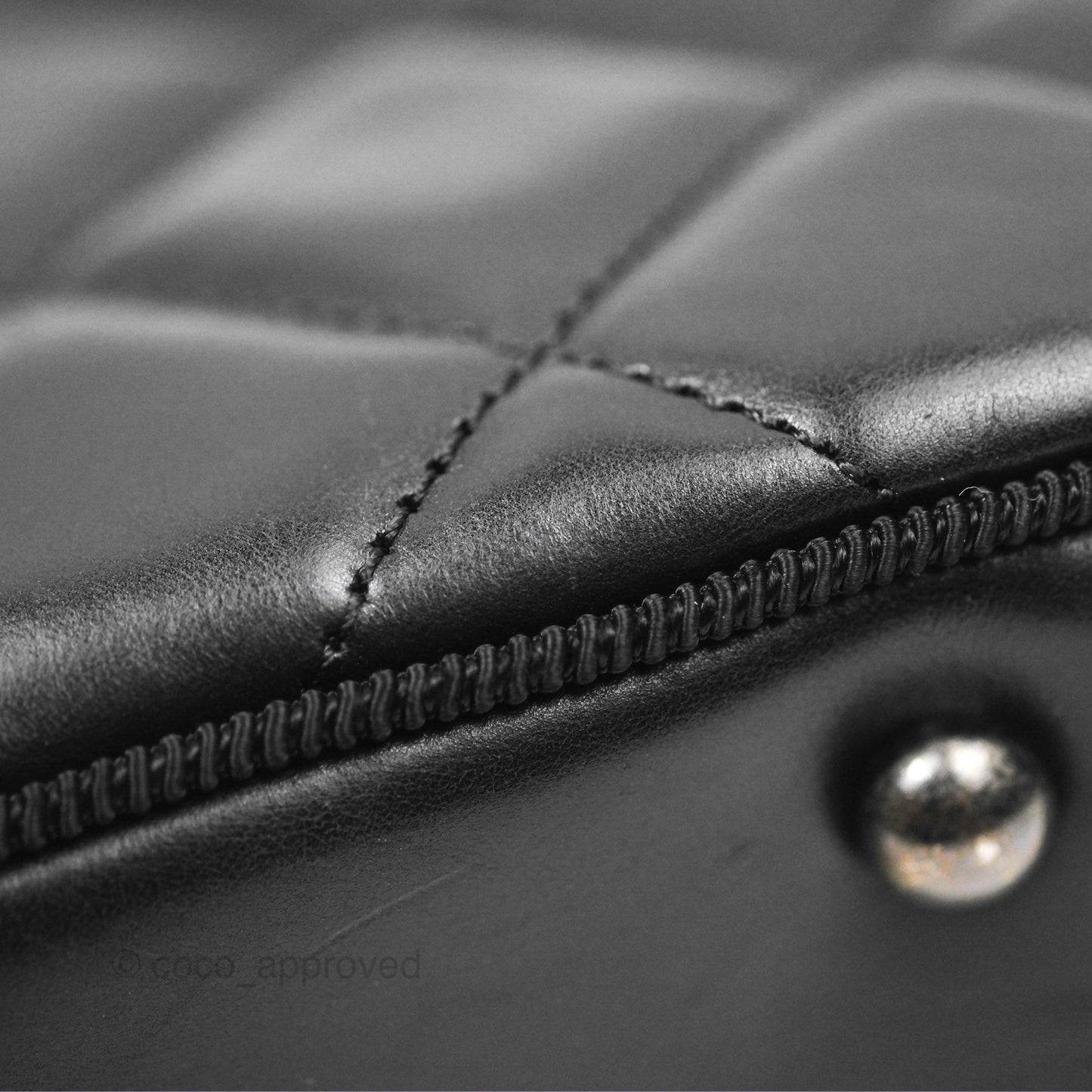 Chanel Large Ballerine Camera Case Black Calfskin Ruthenium Hardware