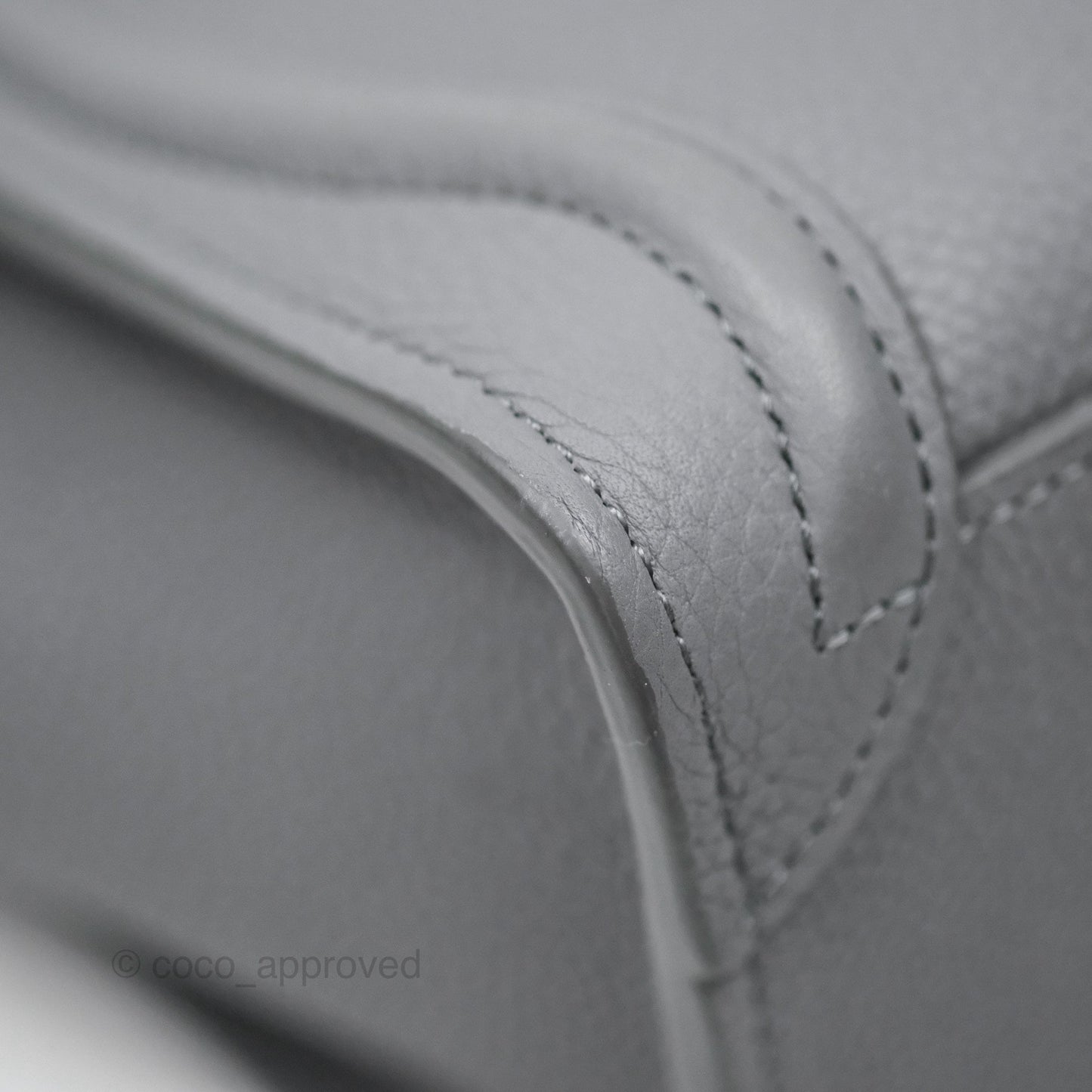 Celine Nano Luggage Bag Grey Drummed Calfskin