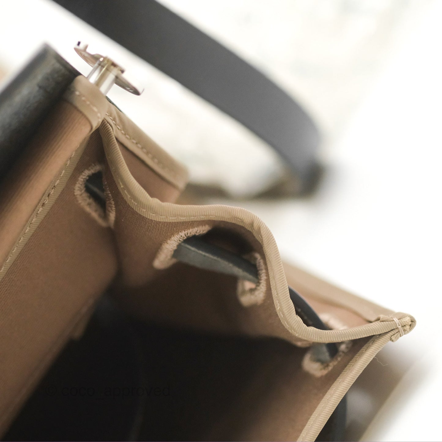 Hermès Herbag Zip 31 Ebene/Etoupe Canvas Palladium Hardware