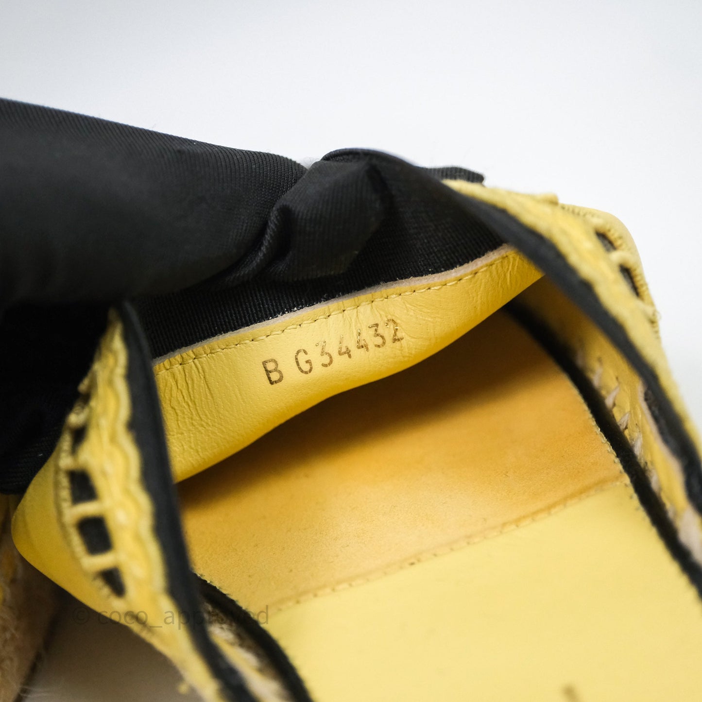 Chanel CC Logo Yellow/Black Slippers Size 38