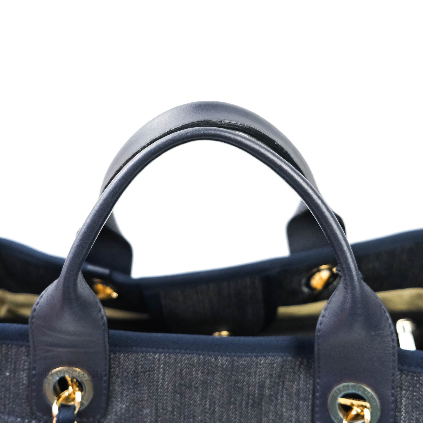 Chanel Canvas Large Deauville Tote Denim