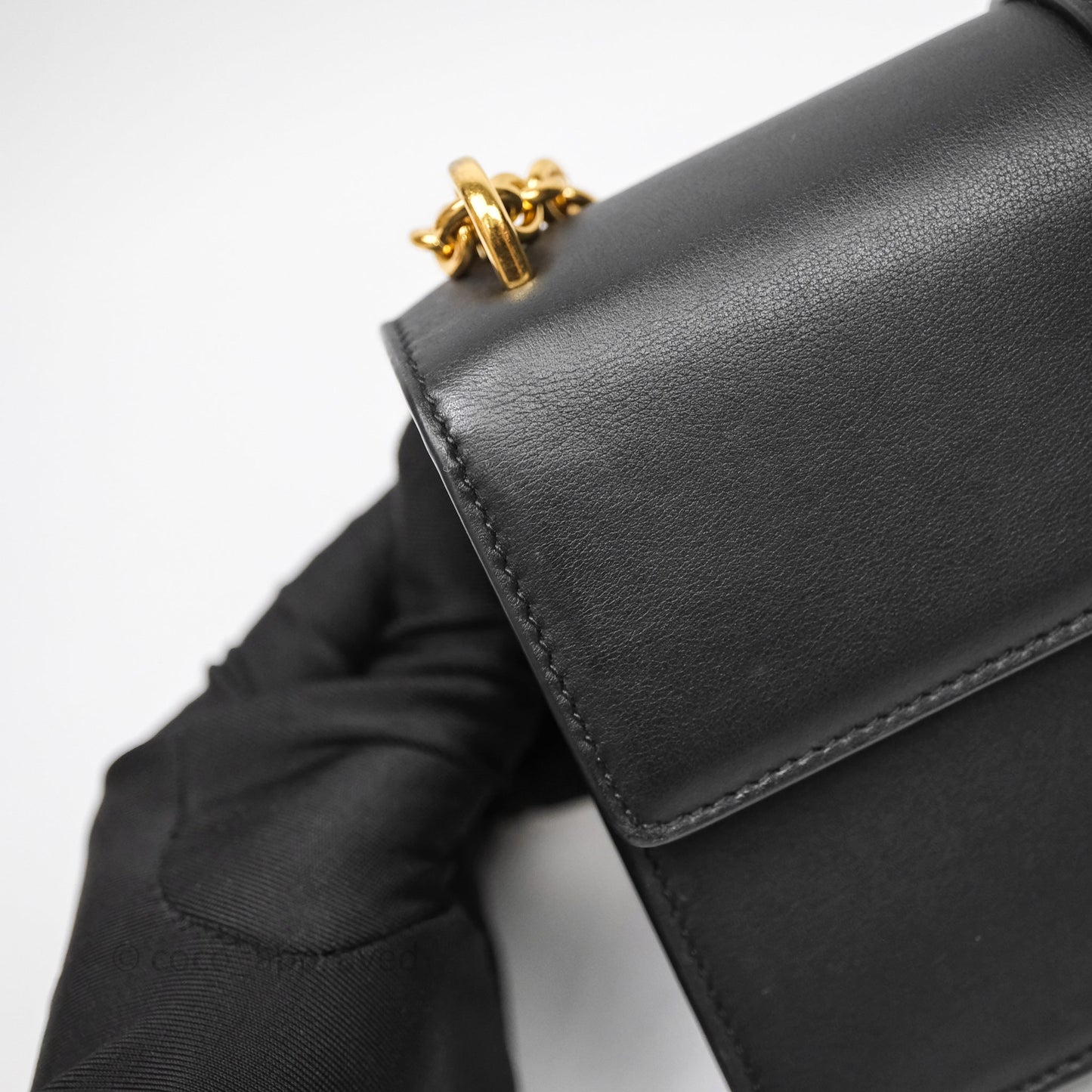 Christian Dior 30 Montaigne East-West Chain Bag Black