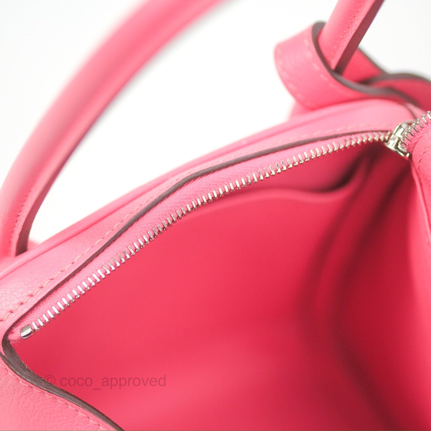 Hermès Lindy 26 Rose Azalee Evercolor Palladium Hardware