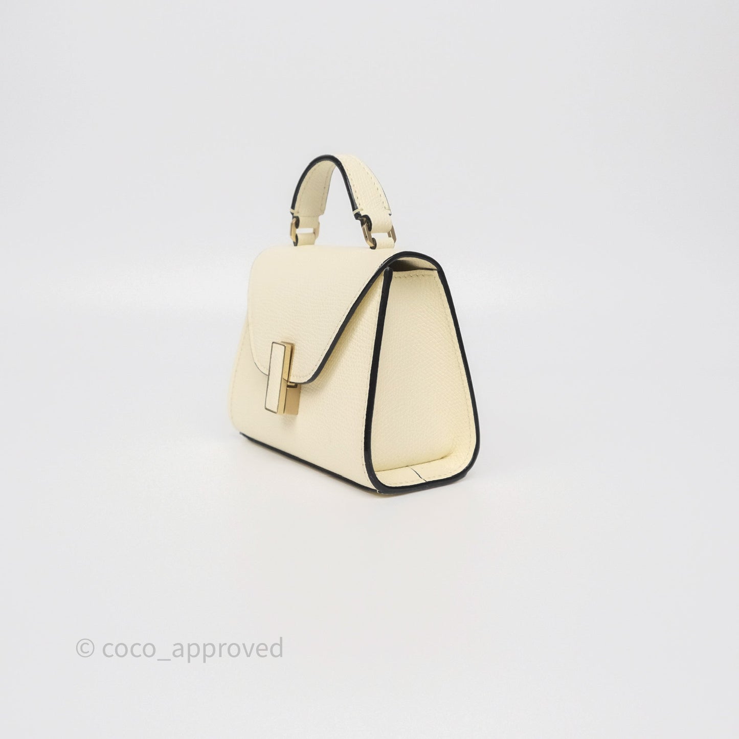 Valextra Iside Belt Bag Pergamena White Calfskin