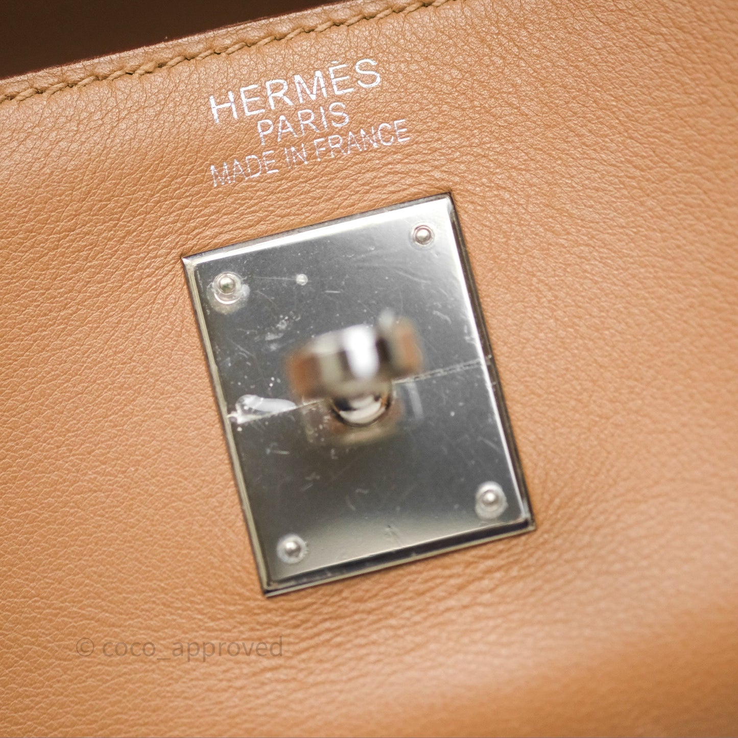 Hermès Kelly 35 Retourne Chai 0M Evercolor Palladium Hardware