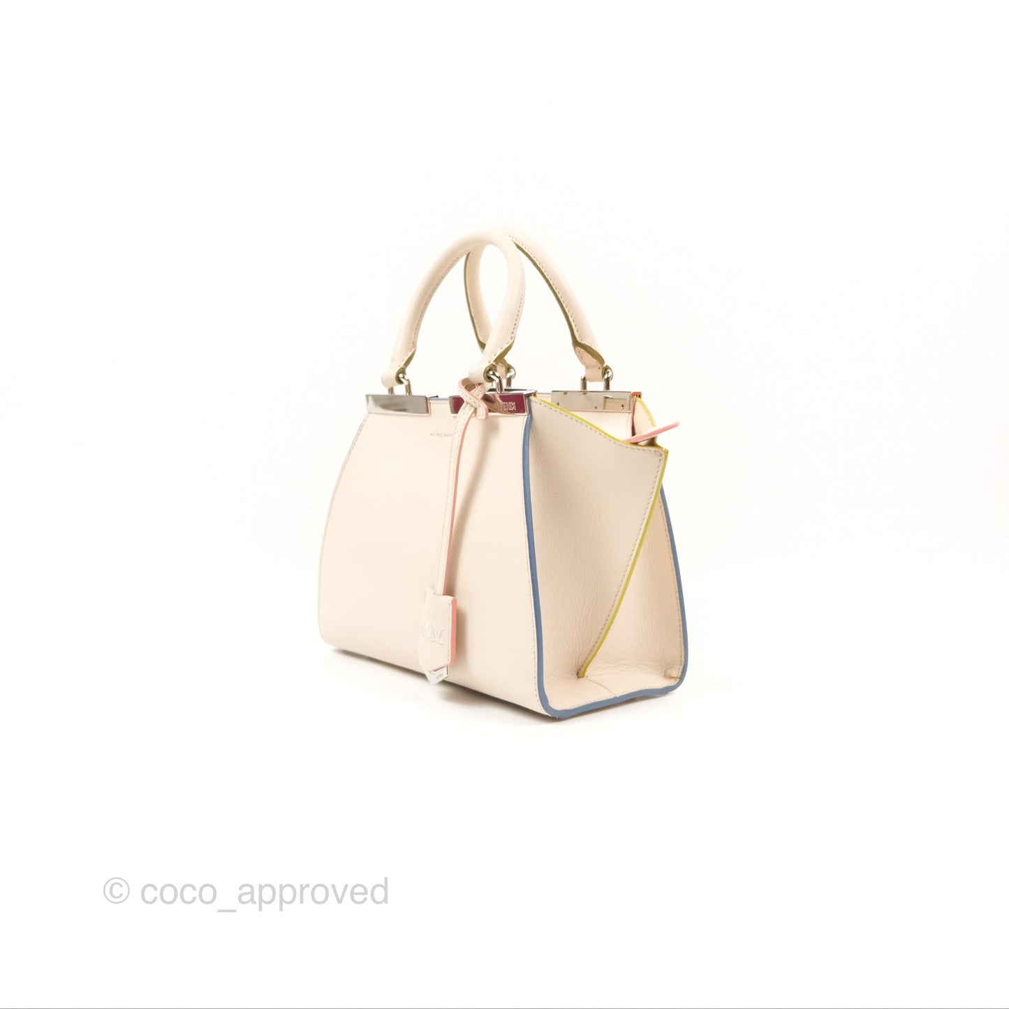 Fendi Petite 3Jours Bag Light Grey Calfskin