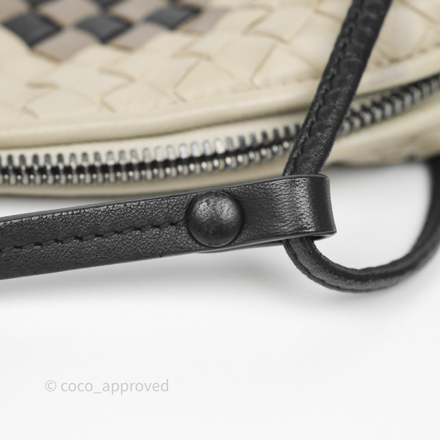 Bottega Veneta Nodini Crossbody Bag Cement Abstract Nappa Intrecciato
