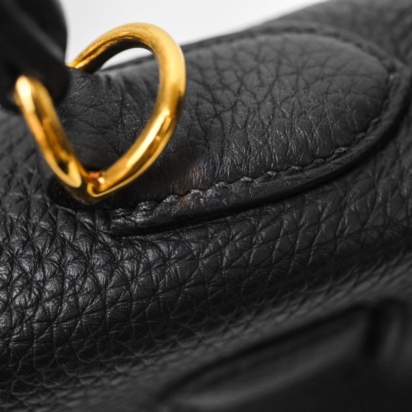 Hermès Kelly 28 Noir 89 Togo Gold Hardware